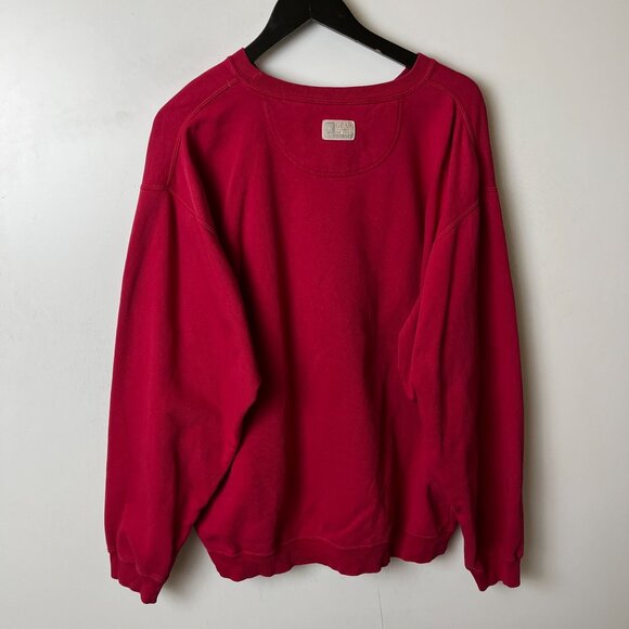 Vintage 90s Big Cotton Gear for Sports Red USMC Bulldog Sweatshirt Crewneck - Picture 3 of 13